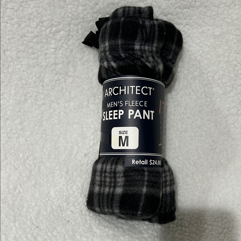 Architect Men's Fleece Pants - Dark Plaid